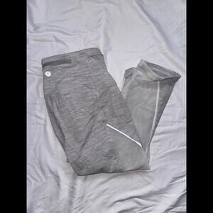Lululemon cropped grey leggings size 6